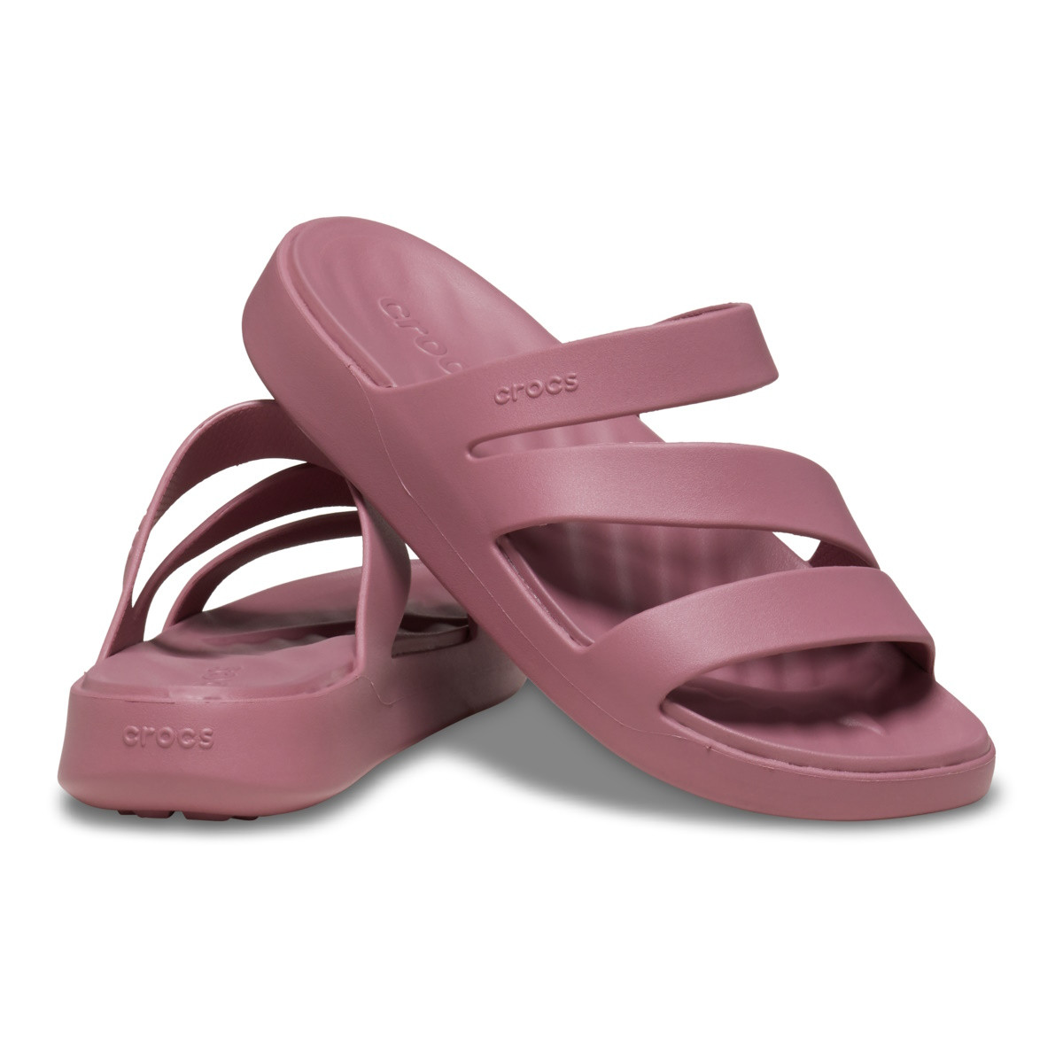 Papuci Crocs Getaway Strappy Roz - Cassis - 3 | YEO