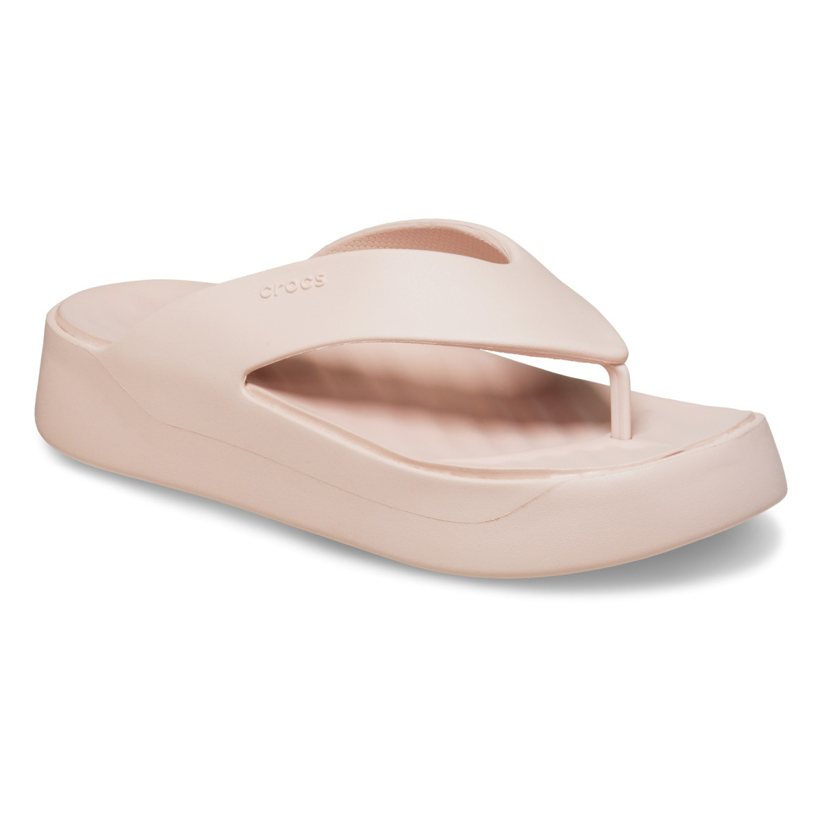 Slapi Crocs Getaway Platform Flip Roz - Quartz - 1 | YEO
