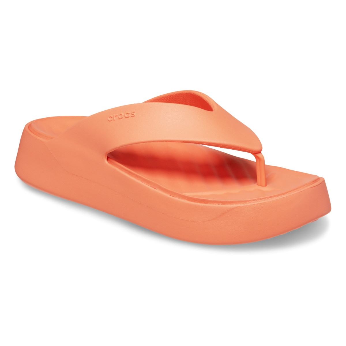 Slapi Crocs Getaway Platform Flip Portocaliu - Sunkissed - 1 | YEO
