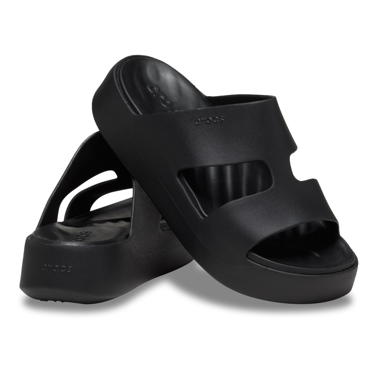 Papuci Crocs Getaway Platform H-Strap Negru - Black - 3 | YEO