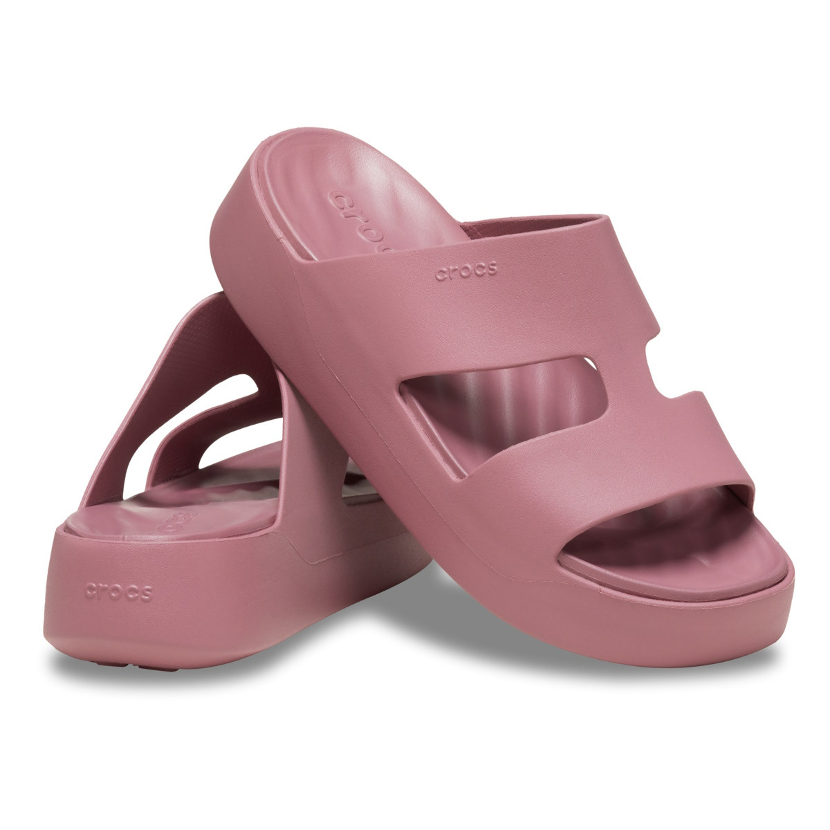 Papuci Crocs Getaway Platform H-Strap Roz - Cassis - 3 | YEO