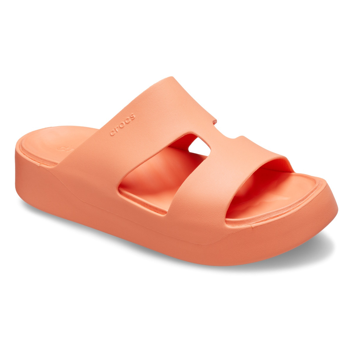 Papuci Crocs Getaway Platform H-Strap Portocaliu - Sunkissed - 1 | YEO