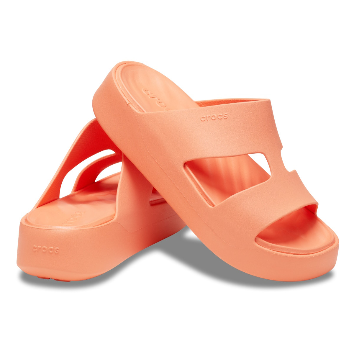 Papuci Crocs Getaway Platform H-Strap Portocaliu - Sunkissed - 3 | YEO