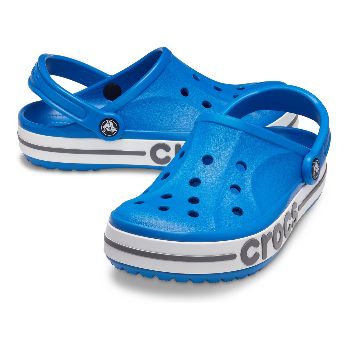 Saboti Crocs Bayaband Clog Albastru - Bright Cobalt/Slate Grey - 3 | YEO