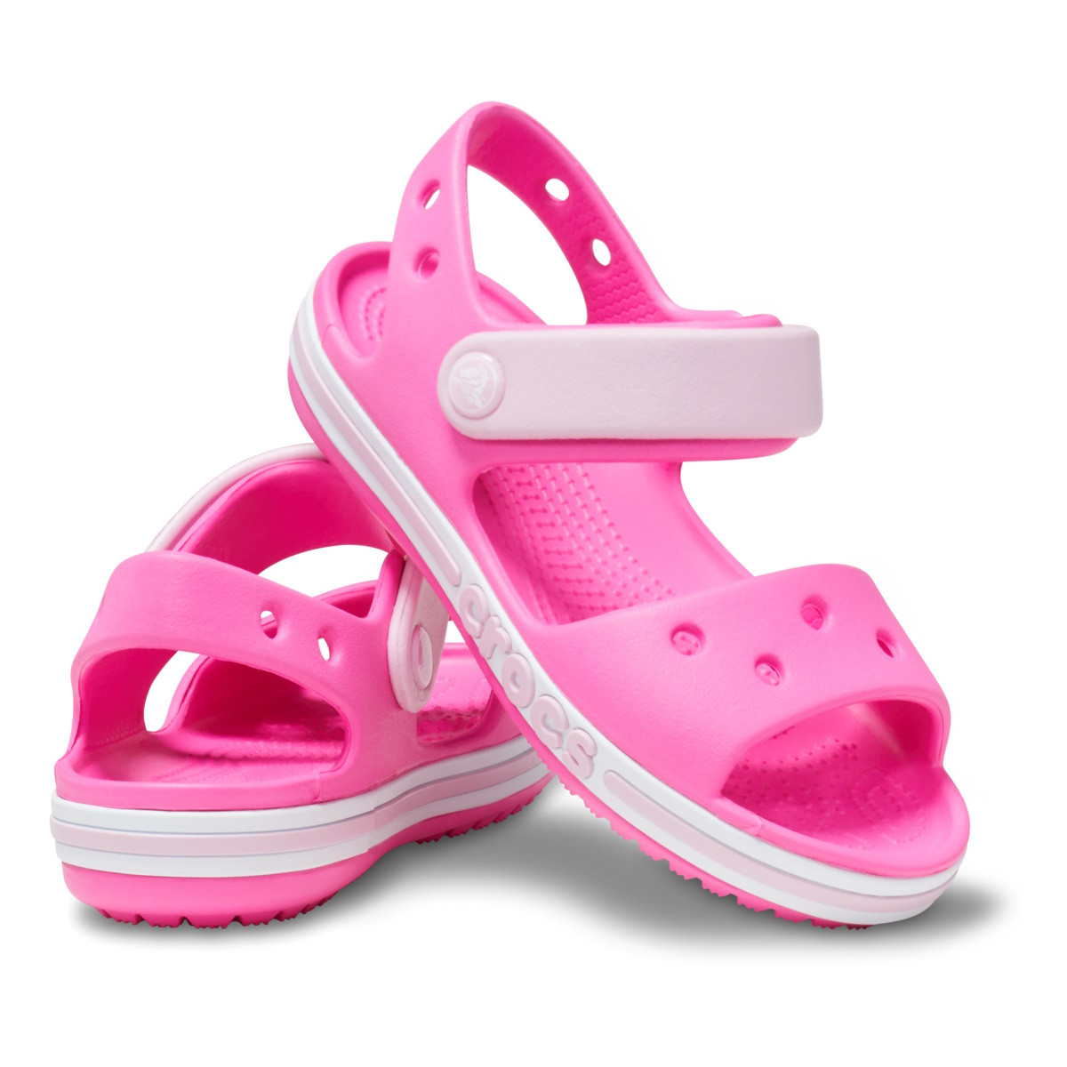 Sandale Crocs Bayaband Sandal Kids Roz - Electric Pink - 3 | YEO