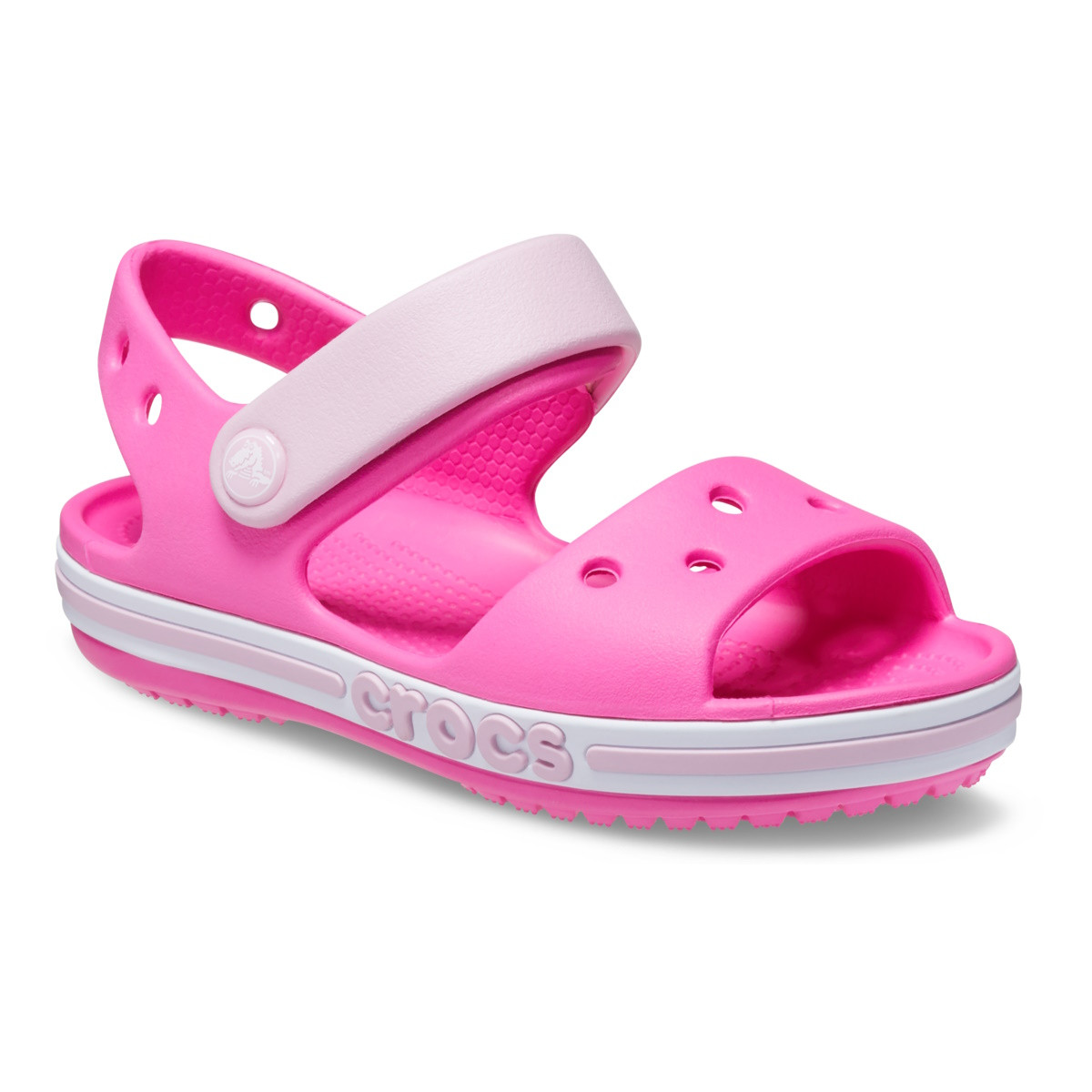 Sandale Crocs Bayaband Sandal Kids Roz - Electric Pink - 1 | YEO