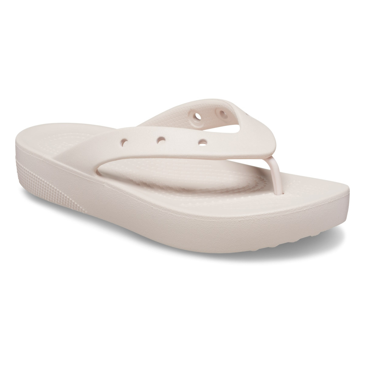 Slapi Crocs Classic Platform Flip Roz - Quartz - 2 | YEO