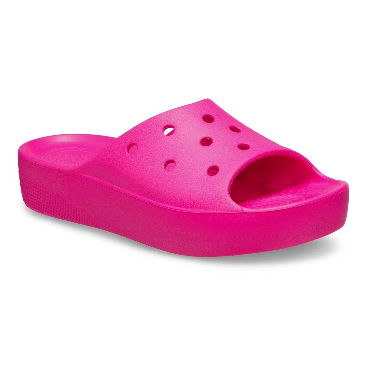 Papuci Crocs Classic Platform Slide Roz - Pink Crush - 3 | YEO