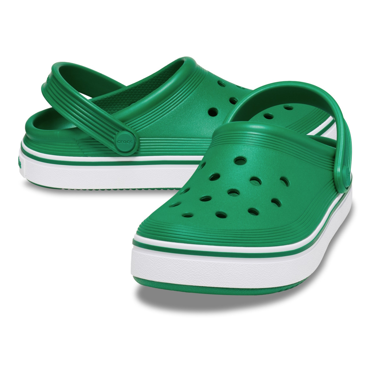 Saboți Crocs Crocband Off Court Clog Kids Verde - Green Ivy - 3 | YEO