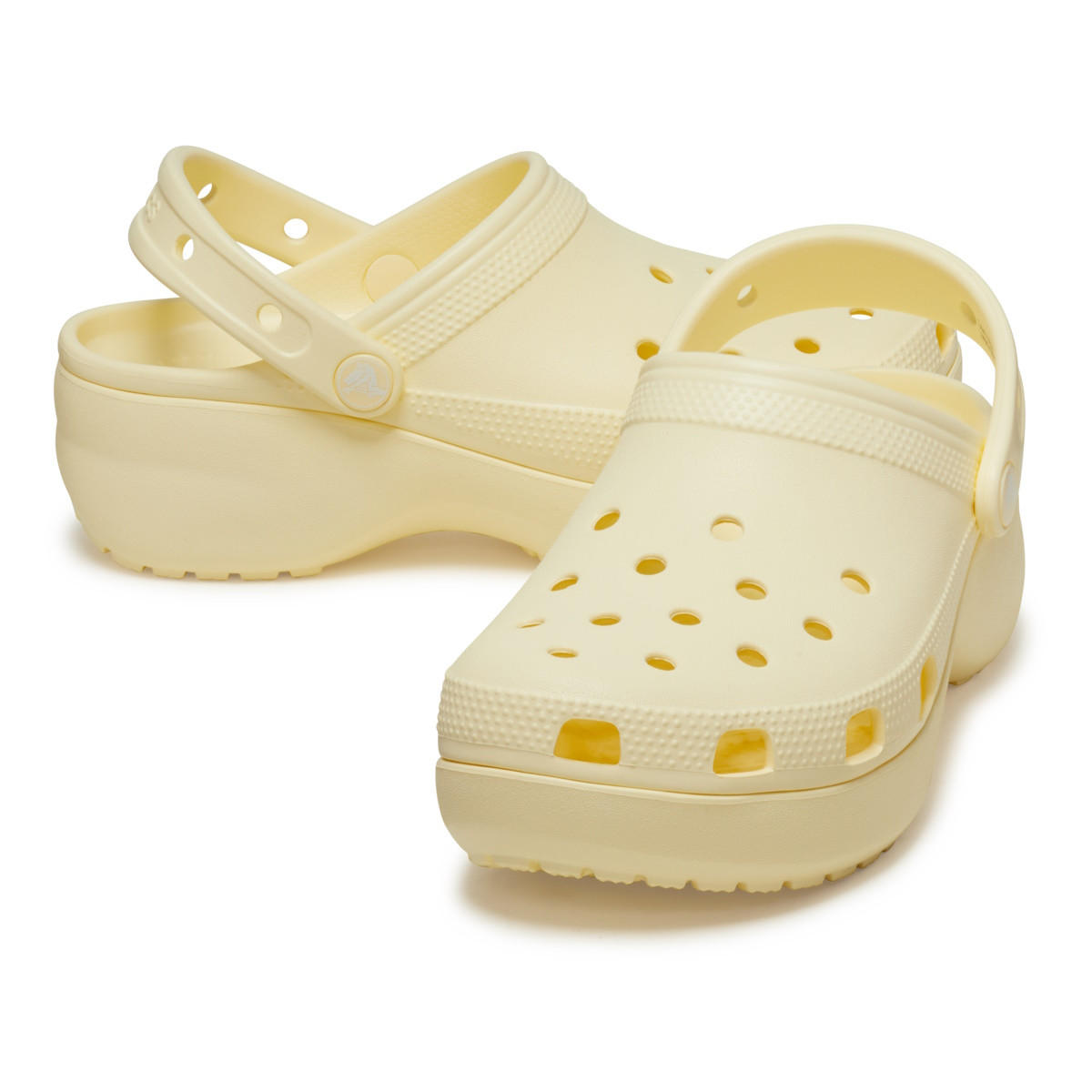 Saboți Crocs Women\'s Classic Platform Clog Galben - Buttercream - 3 | YEO