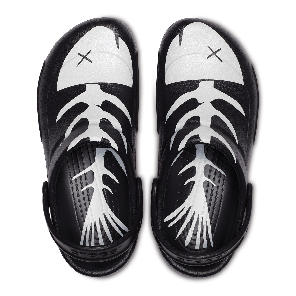 Saboti Crocs Bistro Graphic Clog Negru - Black/White - 3 | YEO