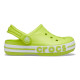 Saboti Crocs Kids' Bayaband Clog Culoare Verde - Lime Punch
