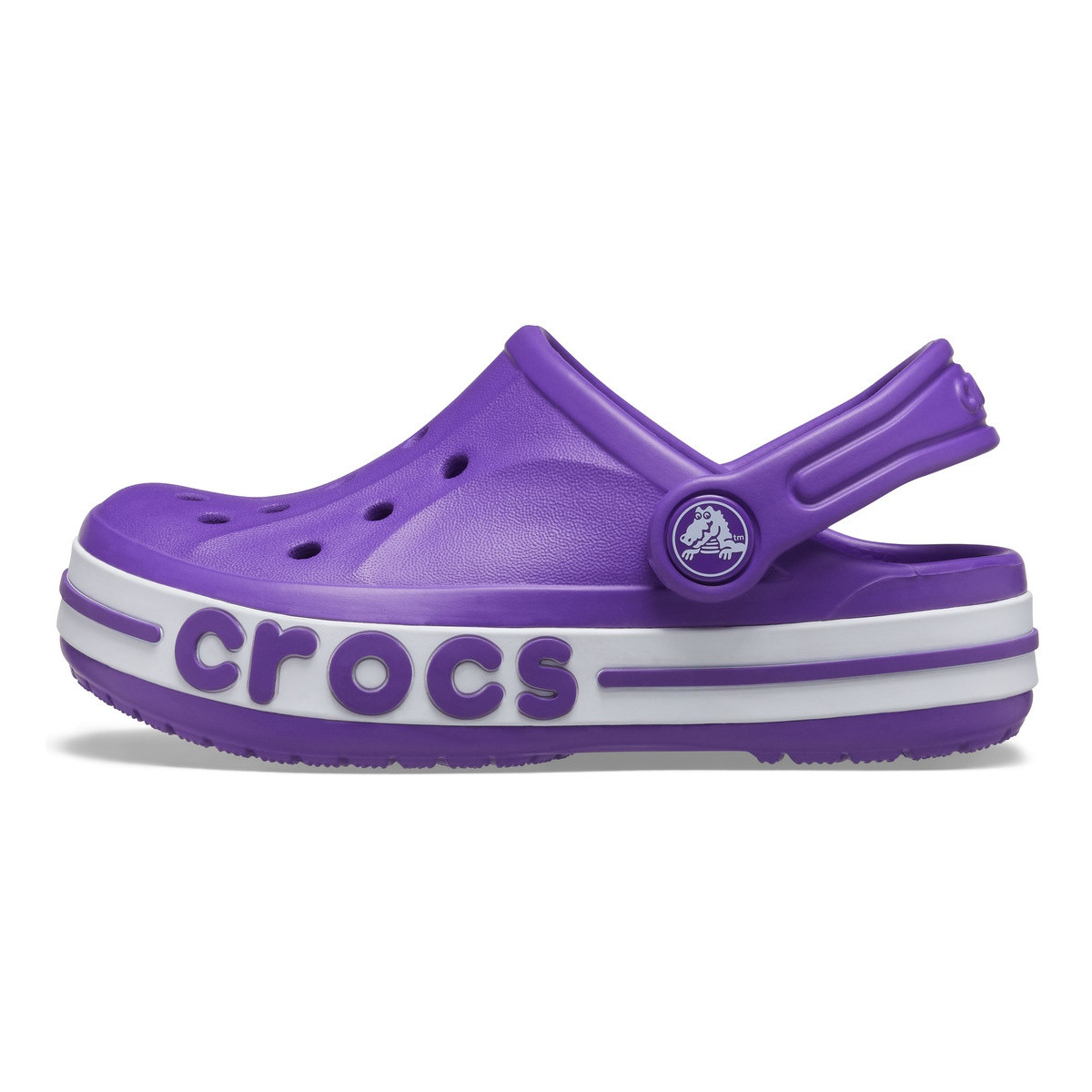 Saboti Crocs Kids\' Bayaband Clog Mov - Neon Purple - 1 | YEO