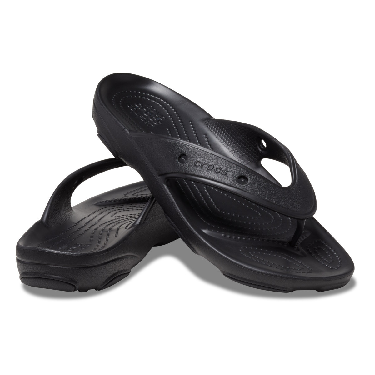 Slapi Crocs Classic All-Terrain Flip Negru - Black - 3 | YEO