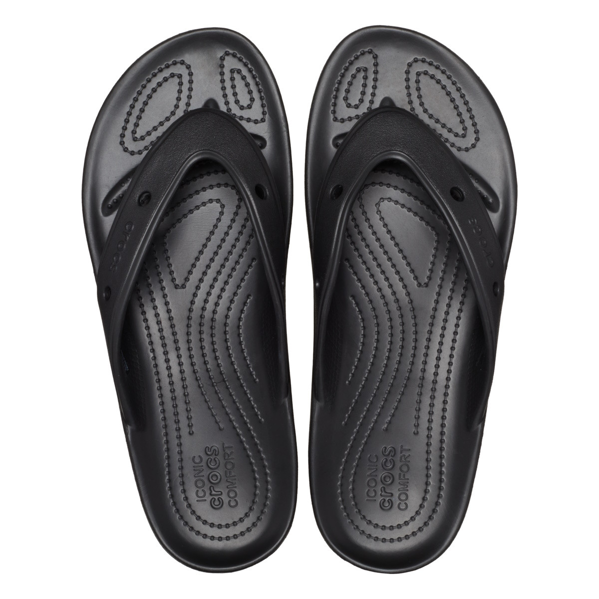Slapi Crocs Classic All-Terrain Flip Negru - Black - 4 | YEO