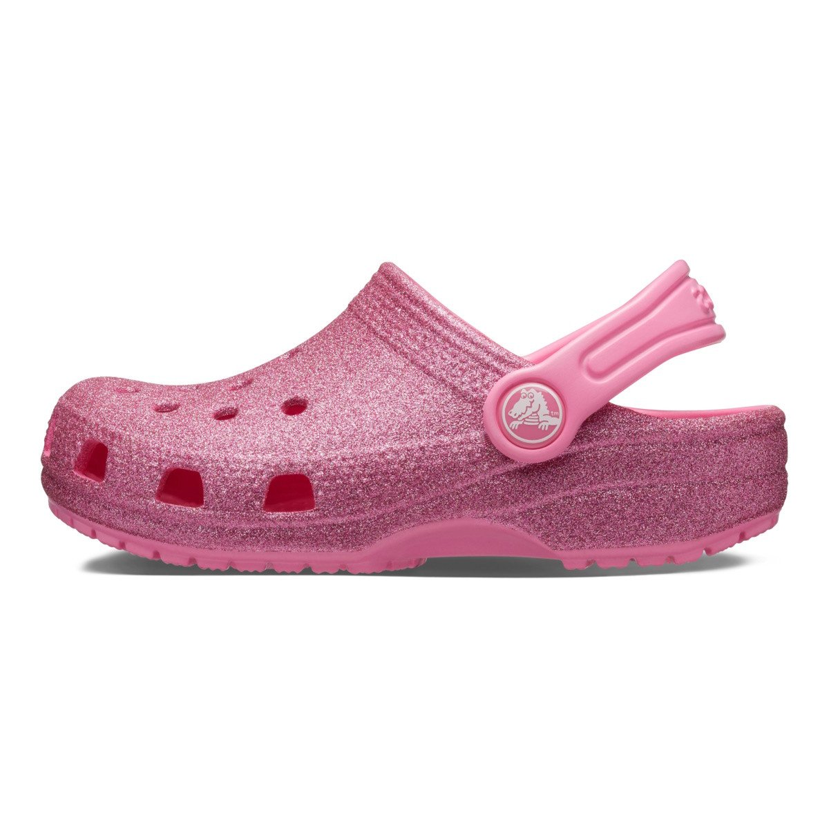 Saboti Crocs Classic Glitter Clog Kids Roz - Pink Lemonade - 2 | YEO