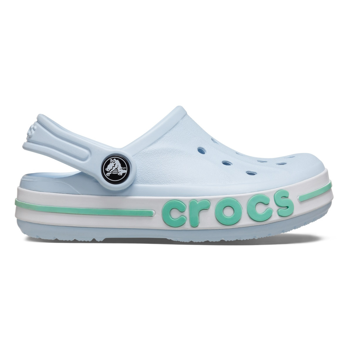 Saboti Crocs Toddler Bayaband Clog Albastru - Mineral Blue/Pistachio