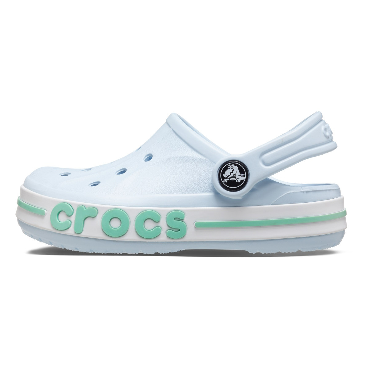 Saboti Crocs Toddler Bayaband Clog Albastru - Mineral Blue/Pistachio - 1 | YEO