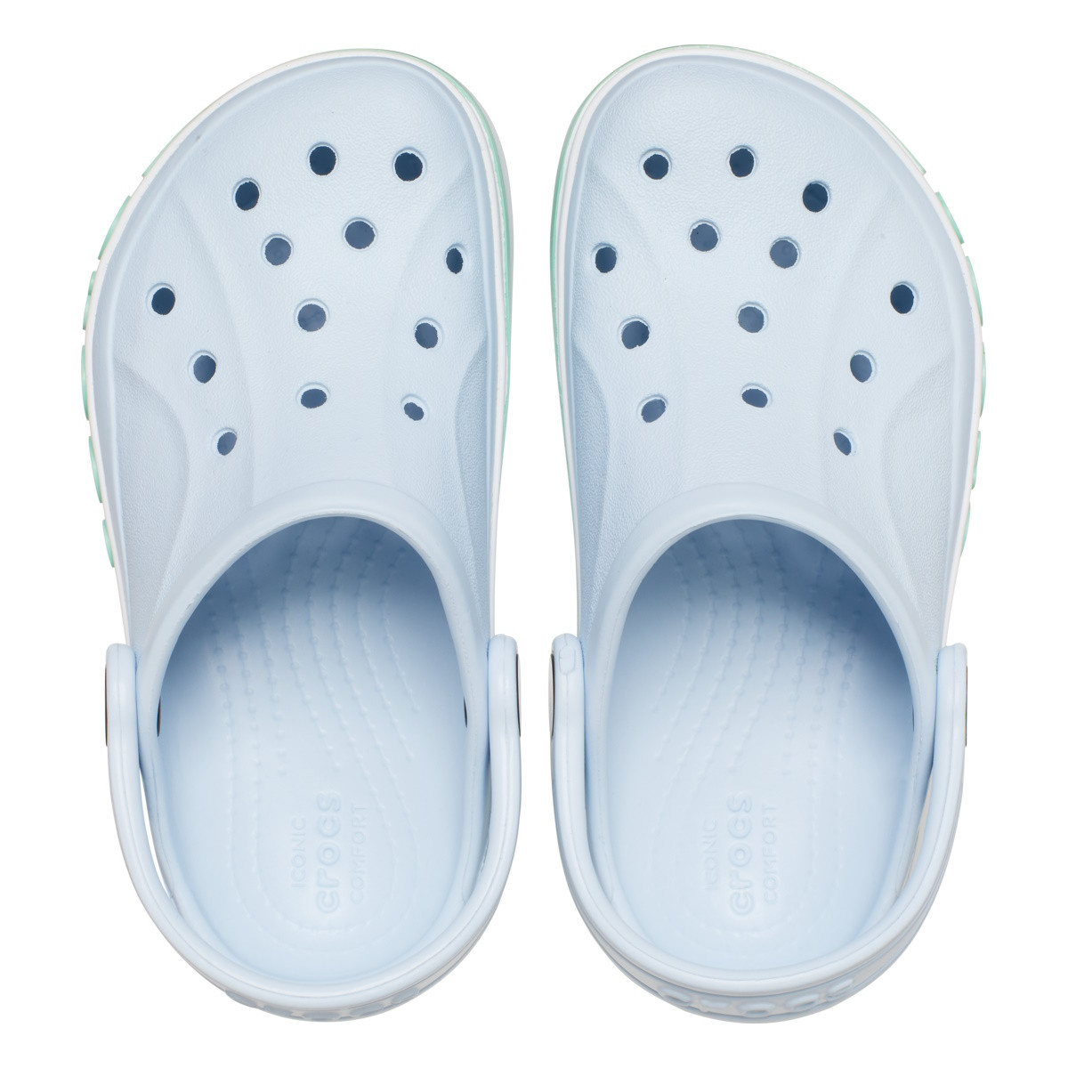 Saboti Crocs Toddler Bayaband Clog Albastru - Mineral Blue/Pistachio - 2 | YEO