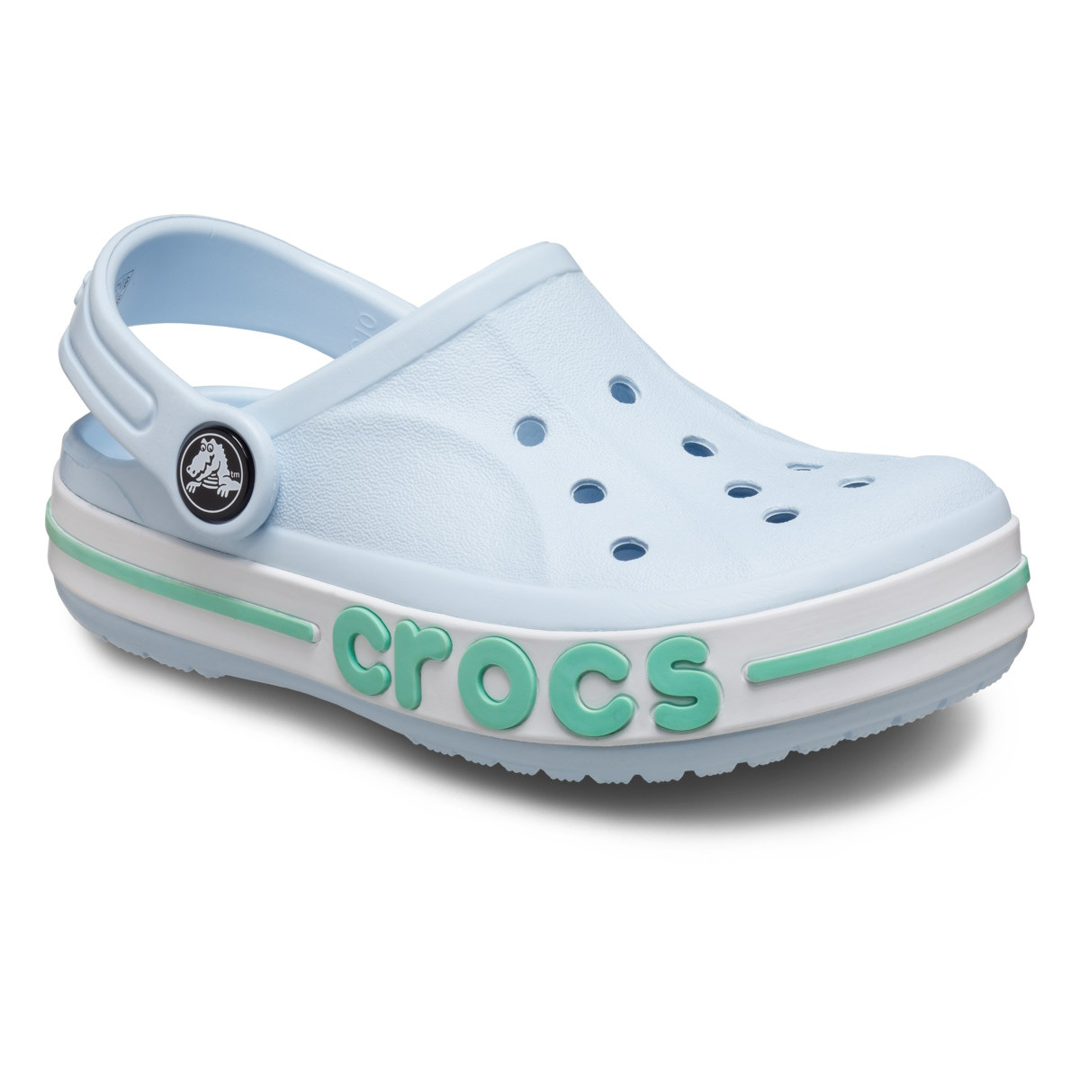Saboti Crocs Toddler Bayaband Clog Albastru - Mineral Blue/Pistachio - 3 | YEO