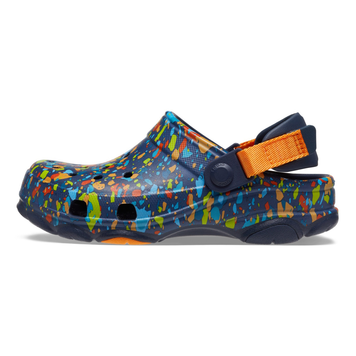 Saboti Crocs Classic All-Terrain Terrazzo Clog Kids Albastru - Navy/Multi - 4 | YEO