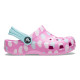 Saboti Crocs Classic Toddler Easy Icon Clog Culoare Roz - Taffy Pink/Multi