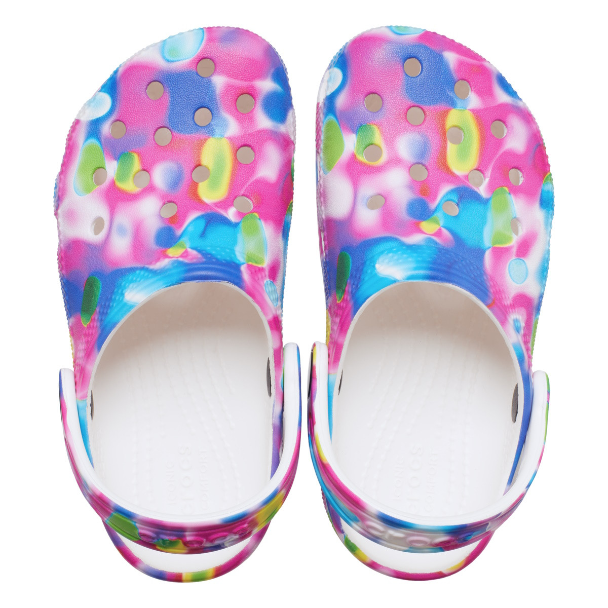Saboti Crocs Classic Classic Solarized Clog Toddlers Multicolor - Pink/White - 3 | YEO
