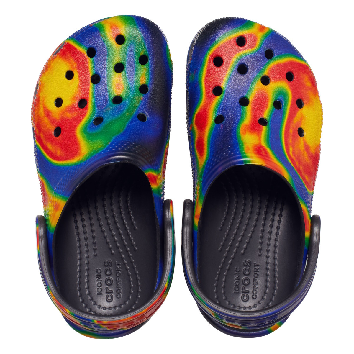 Saboti Crocs Classic Classic Solarized Clog Toddlers Multicolor - Black/Navy - 4 | YEO