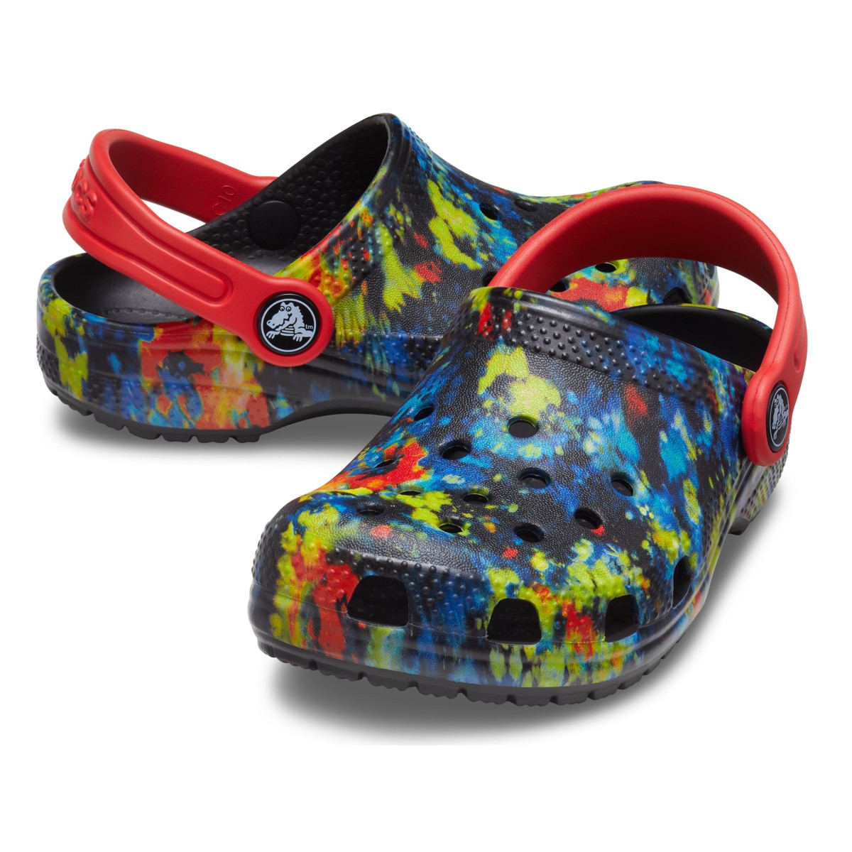 Saboți Crocs Classic Tie-Dye Graphic New Clog Toddlers Multicolor - Turq Tonic/Multi - 3 | YEO