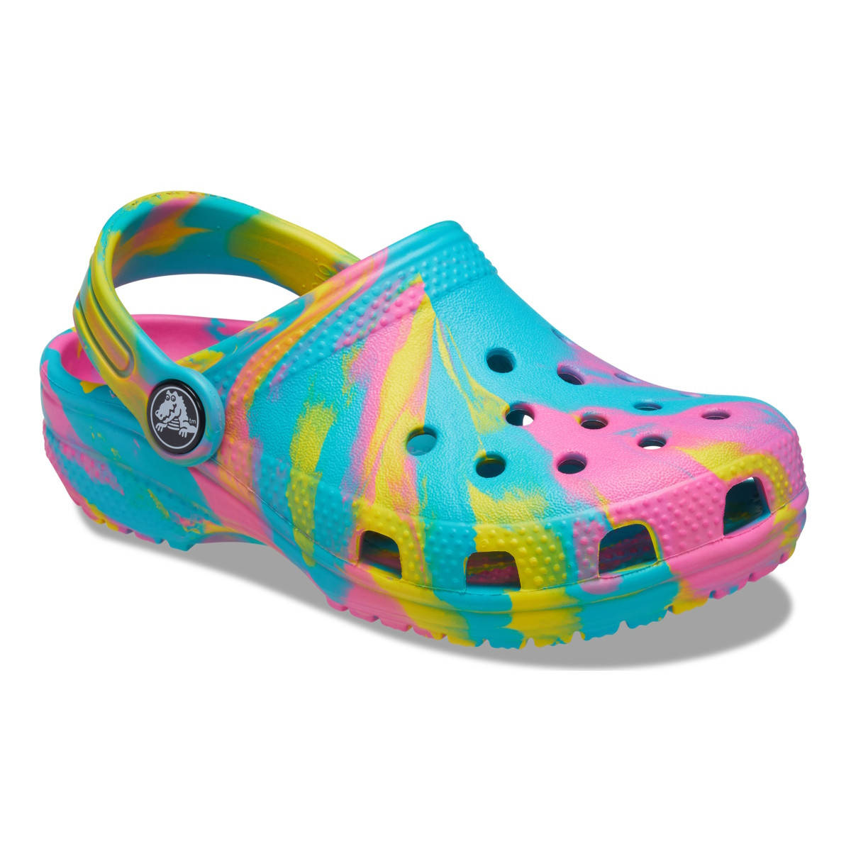 Saboti Crocs Classic Toddler Marbled Clog Multicolor  - Digital Aqua/Multi - 1 | YEO