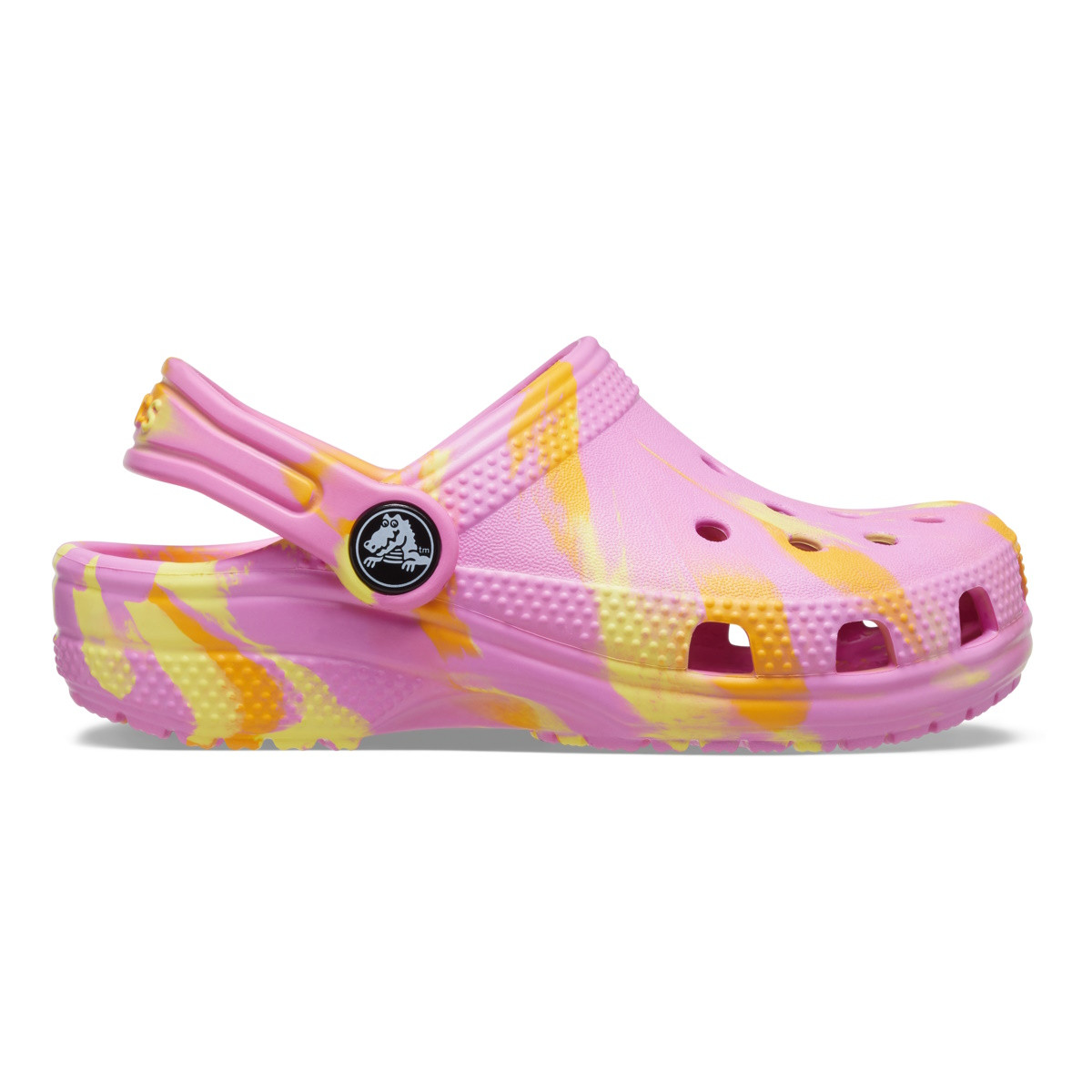 Saboti Crocs Classic Toddler Marbled Clog Roz - Taffy Pink/Multi