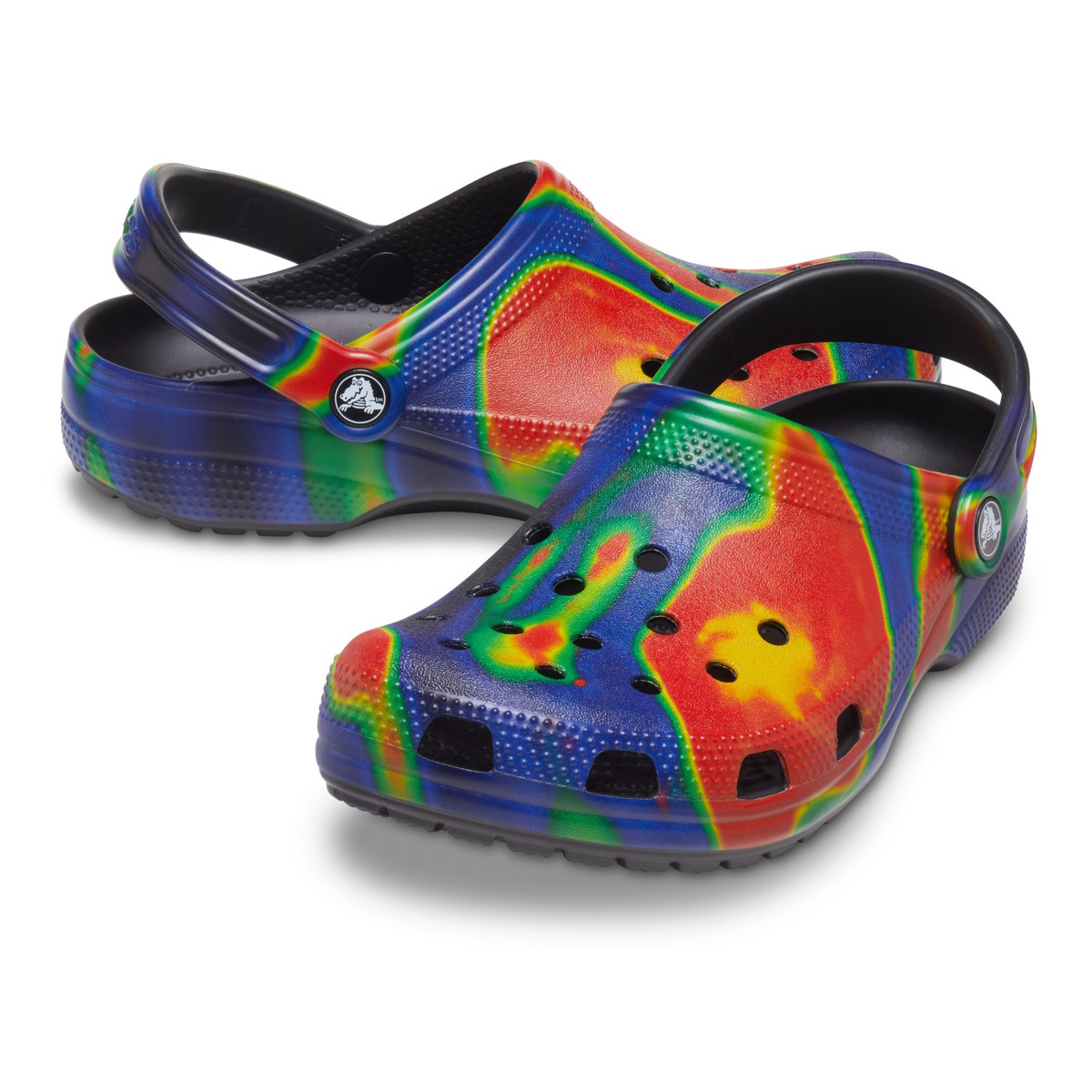 Saboti Classic Crocs Solarized Clog Multicolor - Black/Navy - 2 | YEO