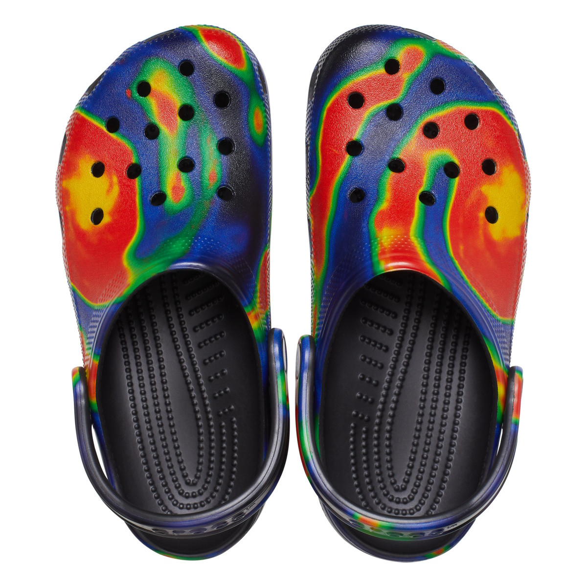 Saboti Classic Crocs Solarized Clog Multicolor - Black/Navy - 3 | YEO