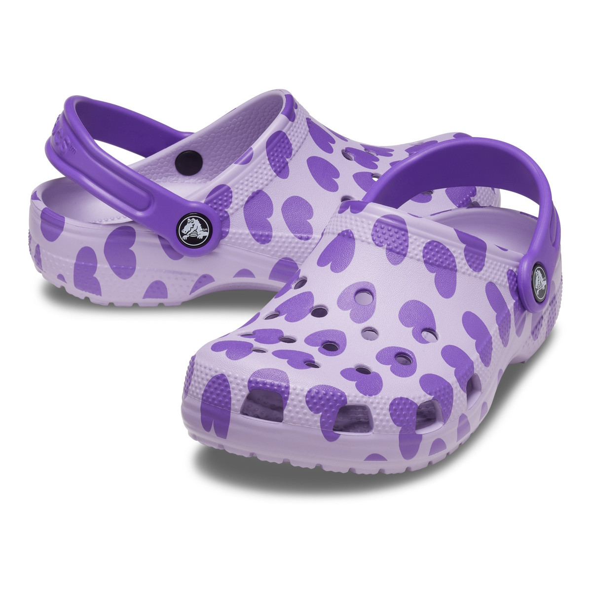 Saboti Crocs Classic Easy Icon Clog Kids Mov - Lavender - 2 | YEO