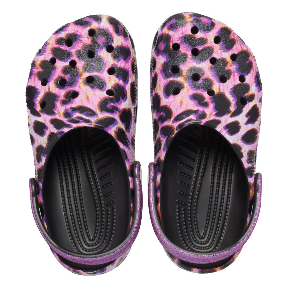 Saboti Crocs Classic Animal Print Clog Kids Multicolor - Papaya/Leopard - 4 | YEO