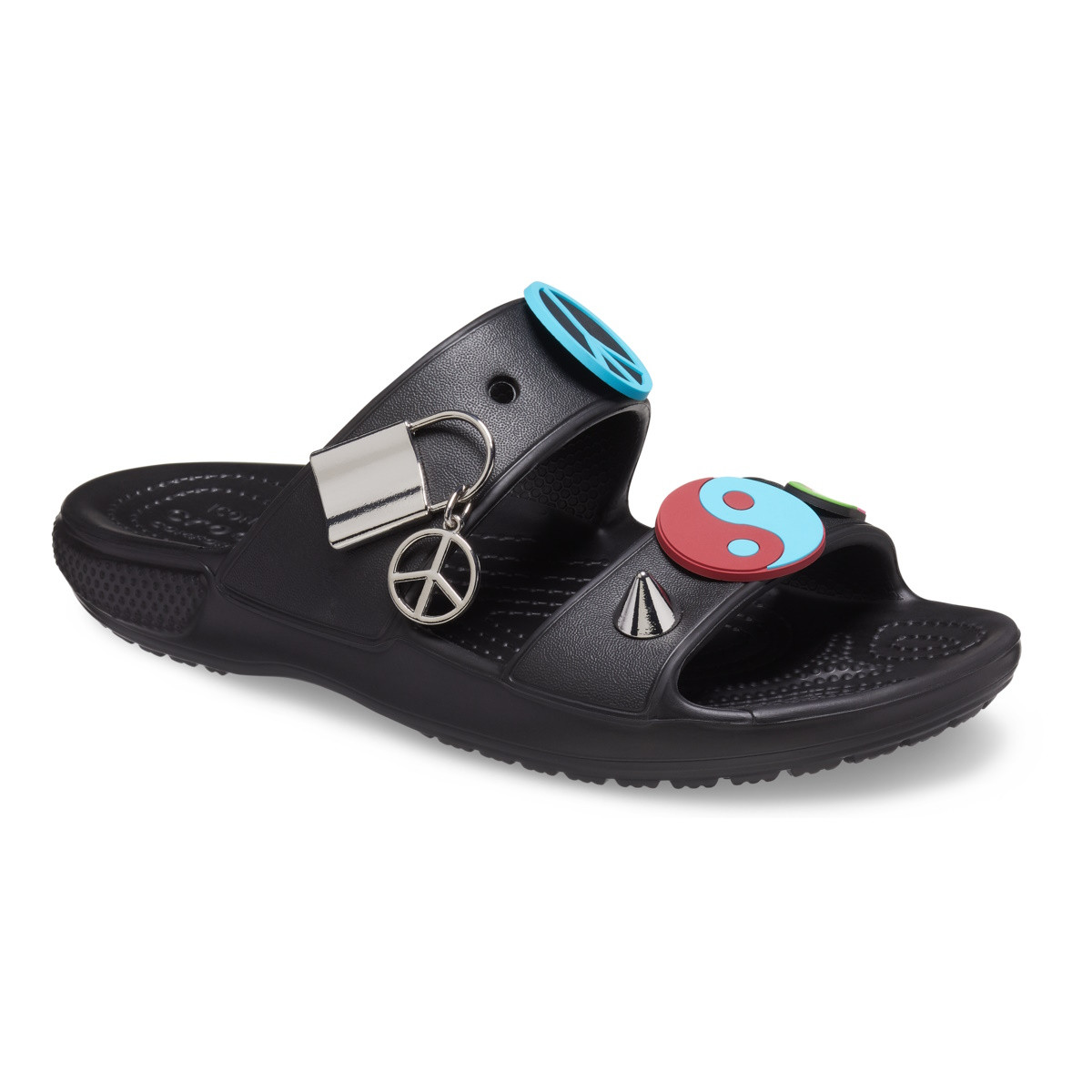 Papuci Classic Create Your Peace Sandal​ Negru - Black - 3 | YEO