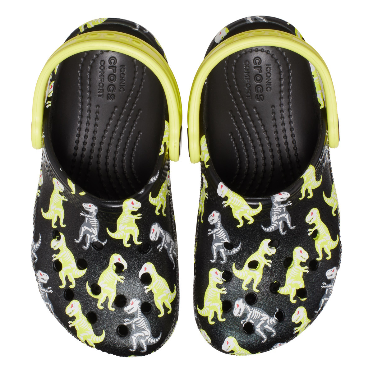 Saboti Crocs Classic Toddler Easy Icon Clog Negru - Black