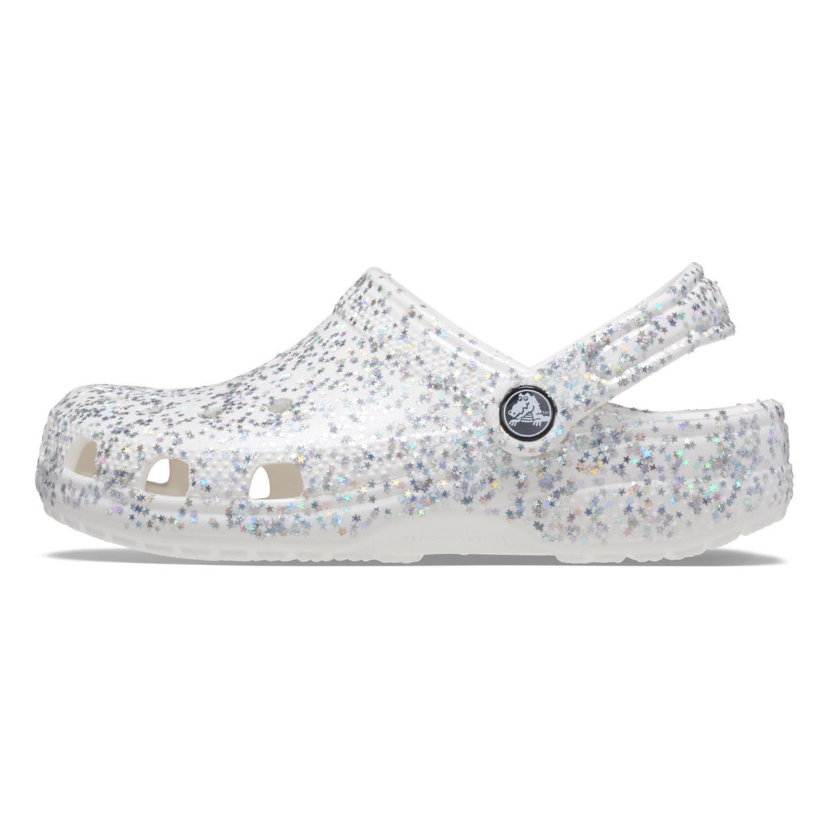 Saboti Crocs Classic Starry Glitter Clog Kids Alb - White - 2 | YEO