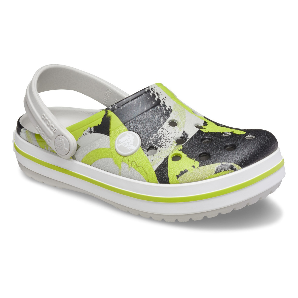 Saboti Crocs Crocband Ombre Block Clog Kids Multicolor - Pearl White/Multi - 1 | YEO