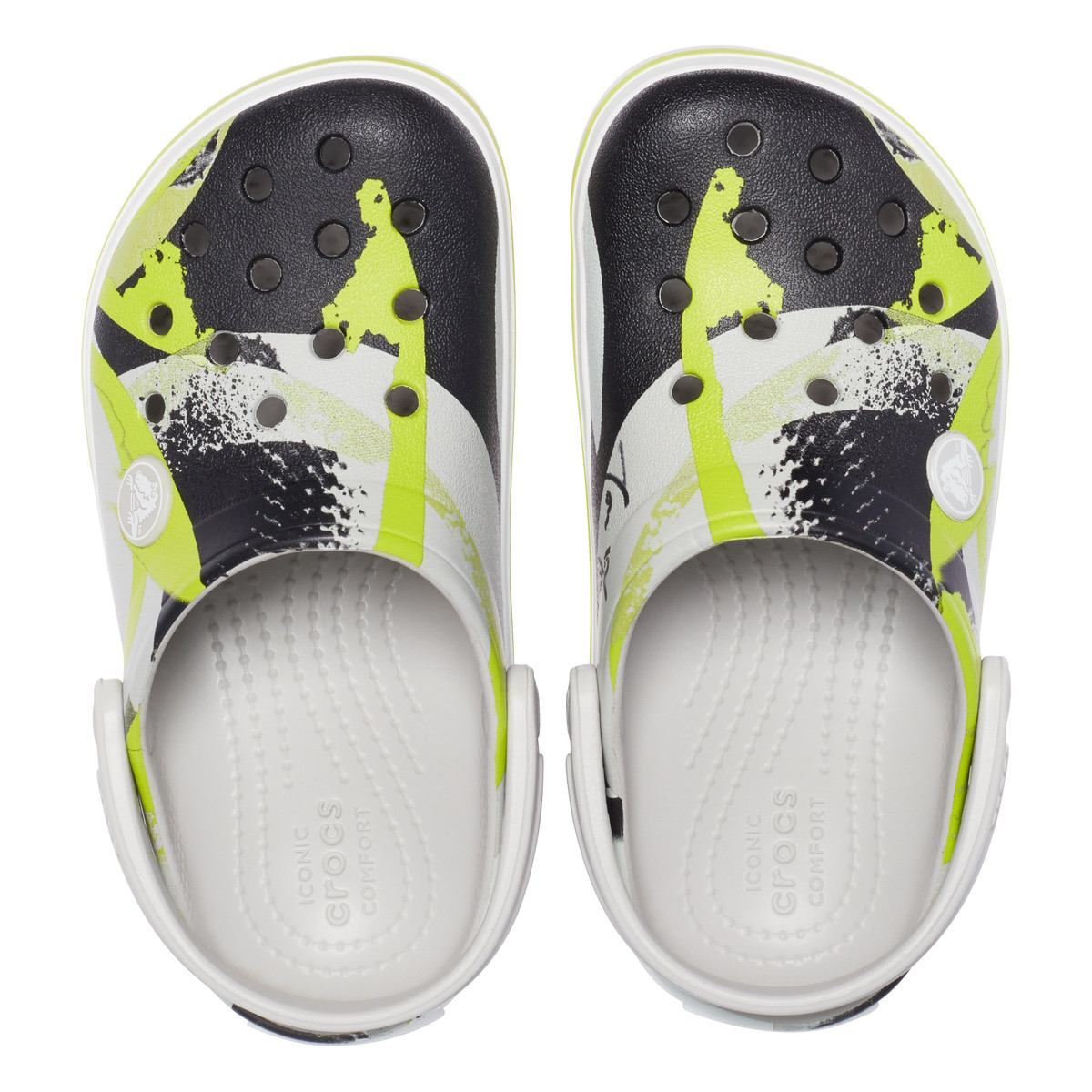 Saboti Crocs Crocband Ombre Block Clog Kids Multicolor - Pearl White/Multi - 3 | YEO