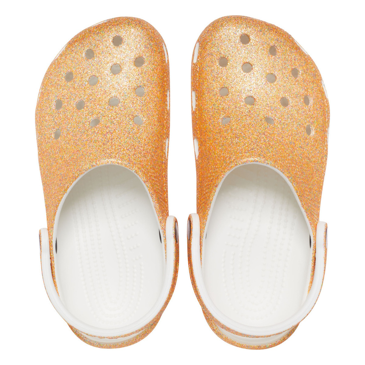 Saboți Crocs Classic Glitter Clog Portocaliu - Orange Sorbet - 3 | YEO