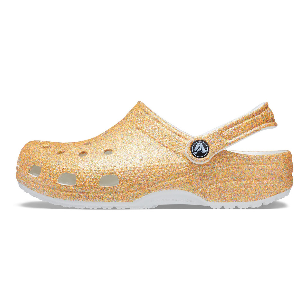 Saboți Crocs Classic Glitter Clog Portocaliu - Orange Sorbet - 1 | YEO