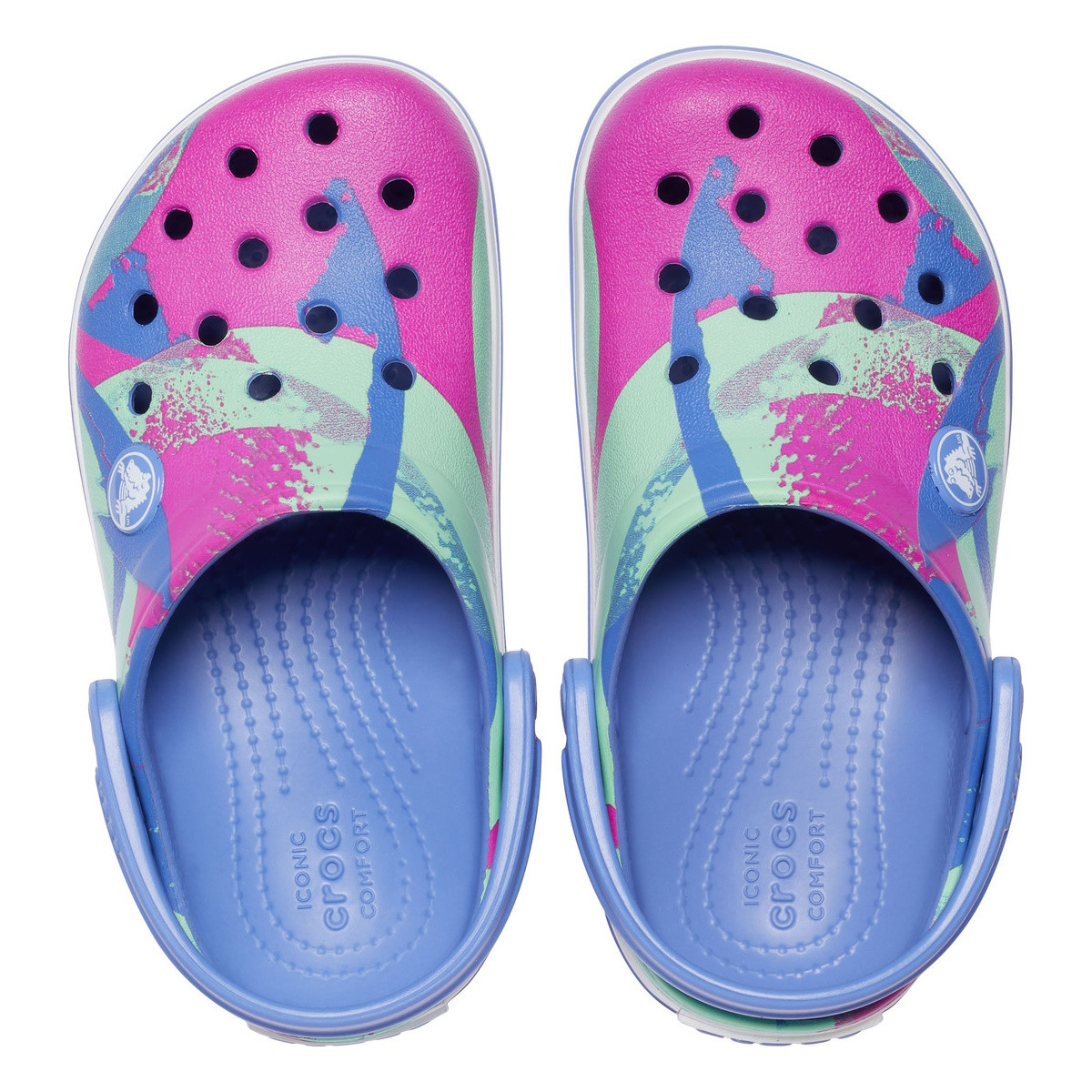 Saboti Crocs Crocband Ombre Block Clog Kids Albastru - Lapis - 4 | YEO