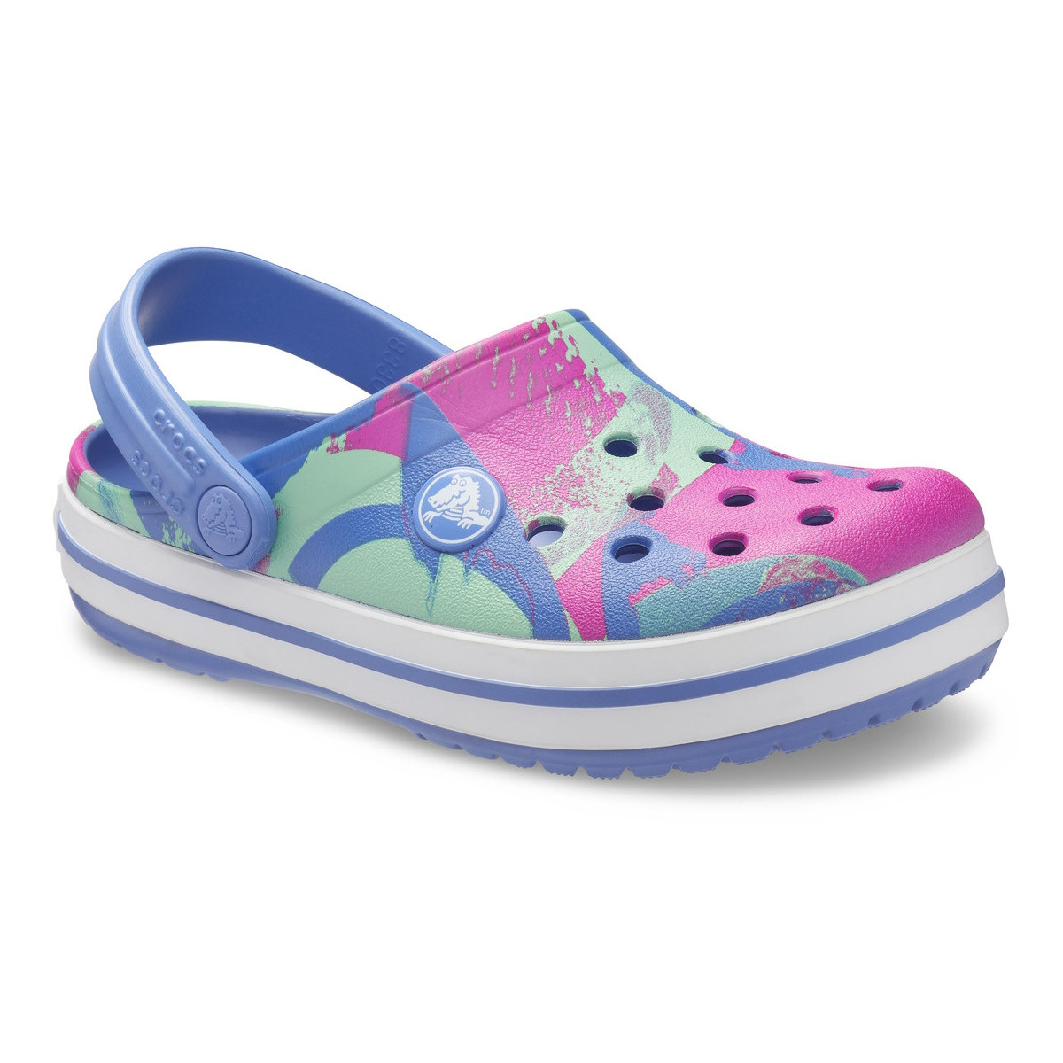 Saboti Crocs Crocband Ombre Block Clog Kids Albastru - Lapis - 2 | YEO