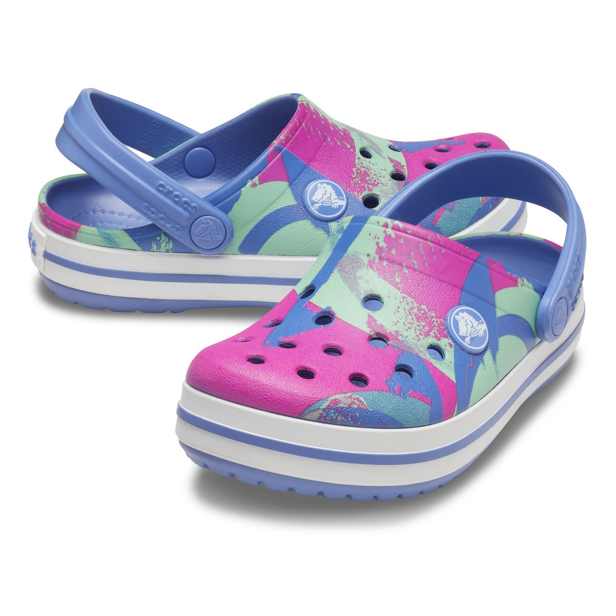 Saboti Crocs Crocband Ombre Block Clog Kids Albastru - Lapis - 3 | YEO