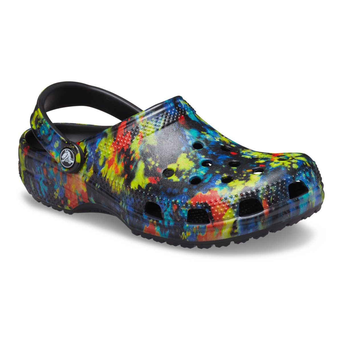 Saboti Crocs Classic Tie-Dye Graphic Clog Multicolor - Turq Tonic/Multi - 1 | YEO