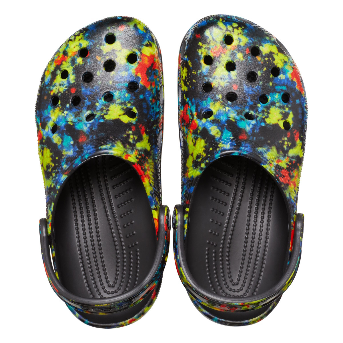Saboti Crocs Classic Tie-Dye Graphic Clog Multicolor - Turq Tonic/Multi - 3 | YEO