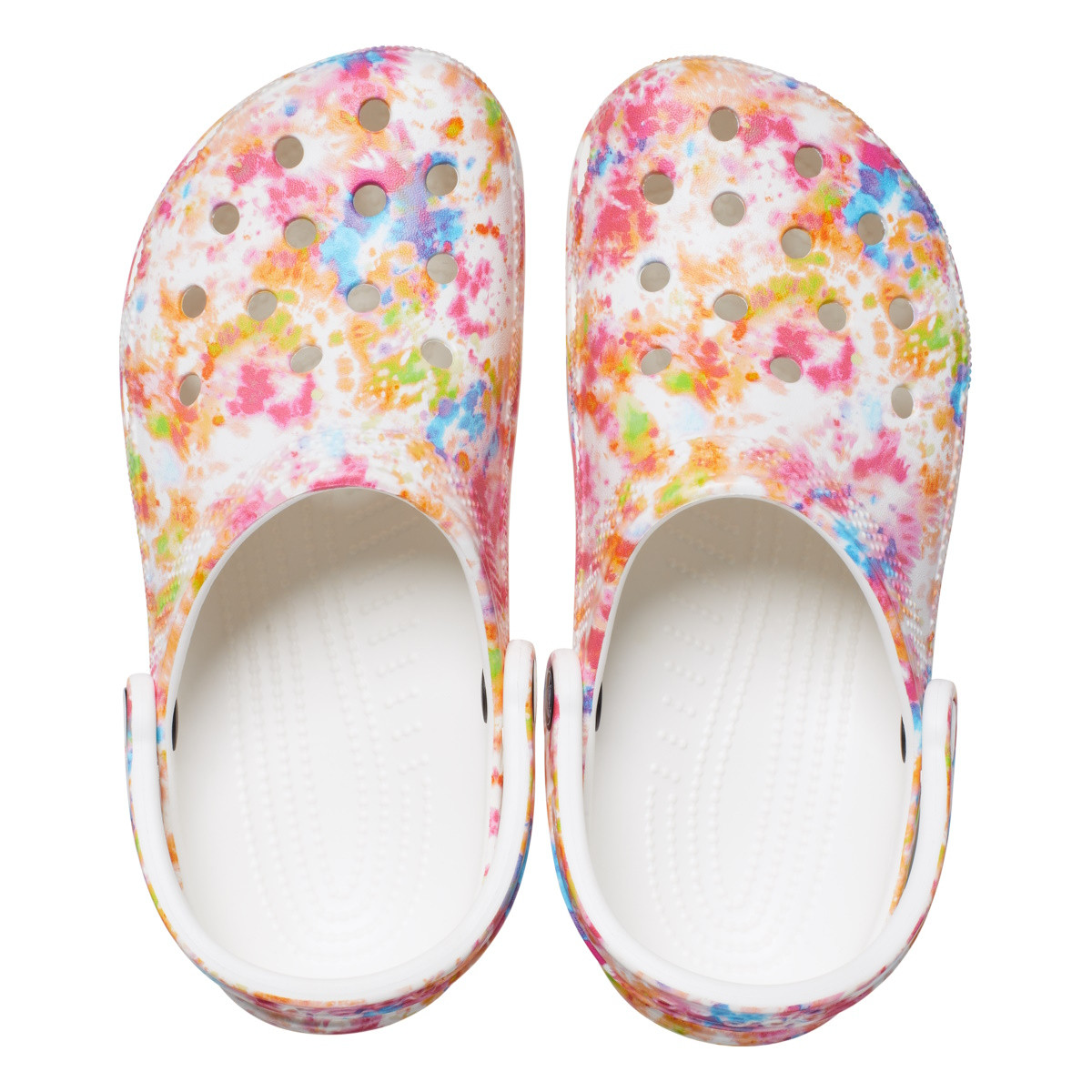Saboti Crocs Classic Tie-Dye Graphic Clog Portocaliu - Orange Zing/Multi - 3 | YEO