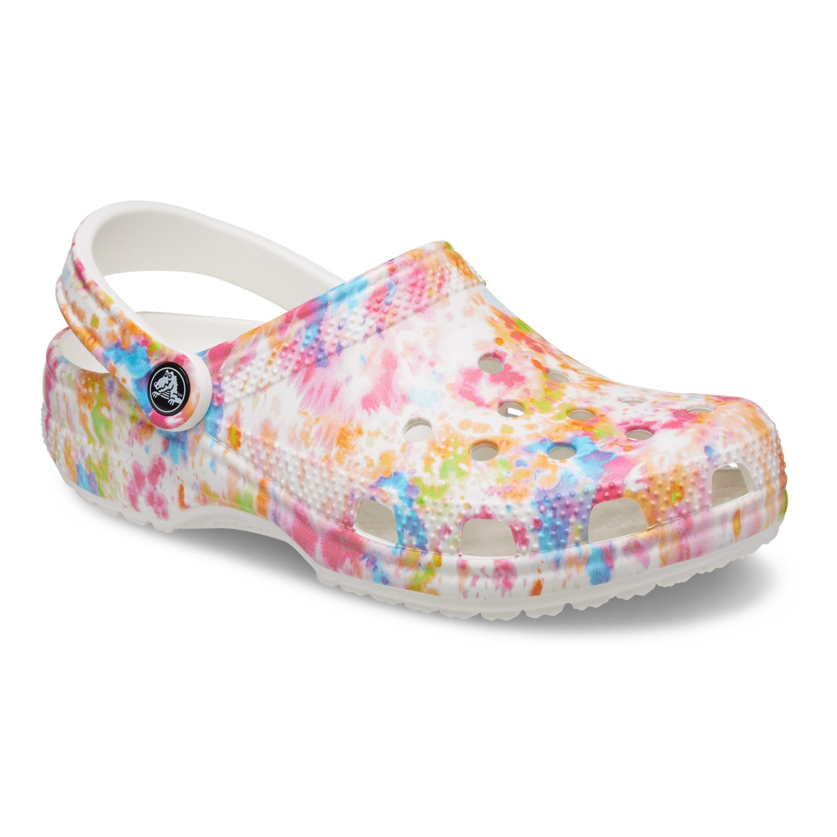 Saboti Crocs Classic Tie-Dye Graphic Clog Portocaliu - Orange Zing/Multi - 1 | YEO