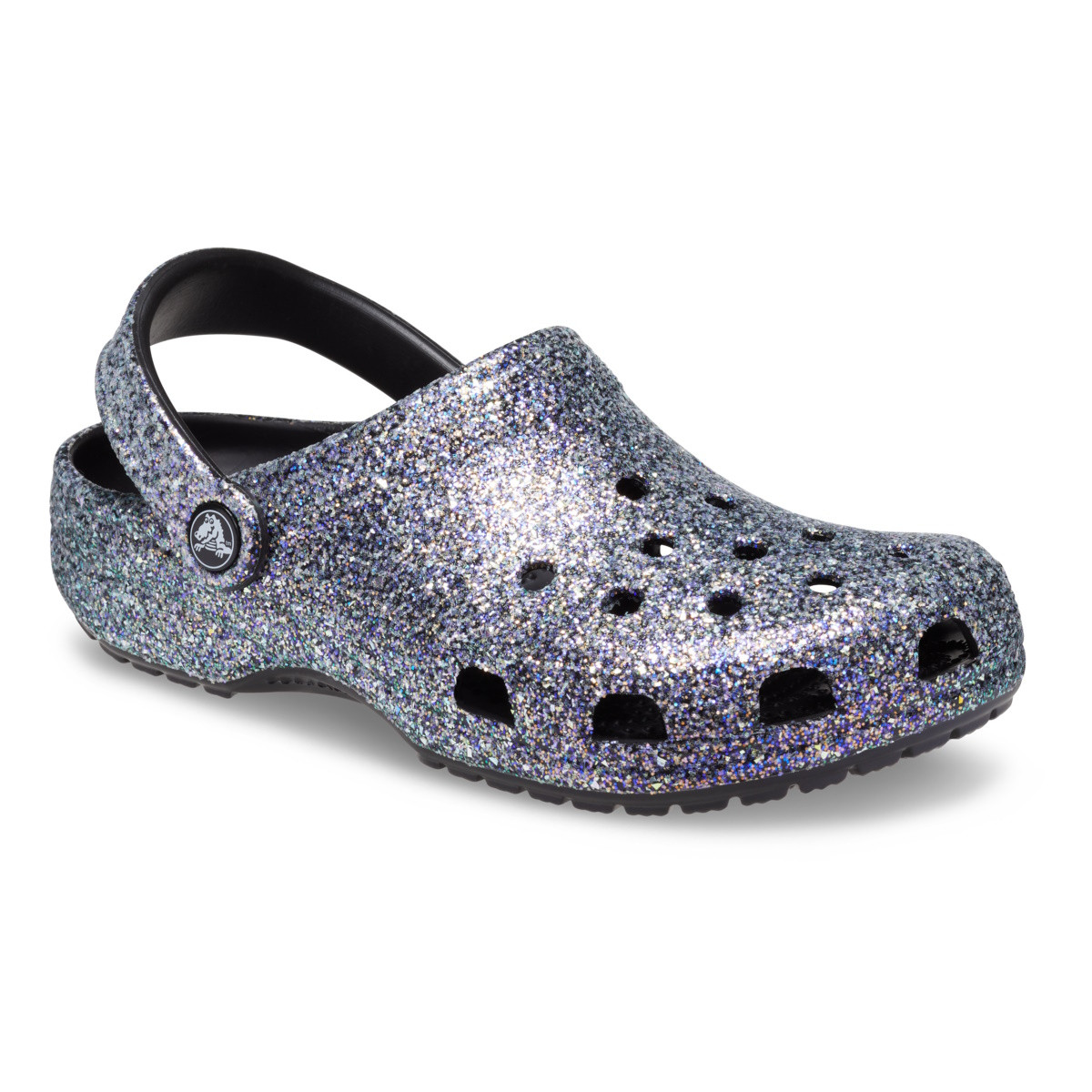 Saboți Crocs Classic Glitter Clog Multicolor - Black/Multi - 1 | YEO